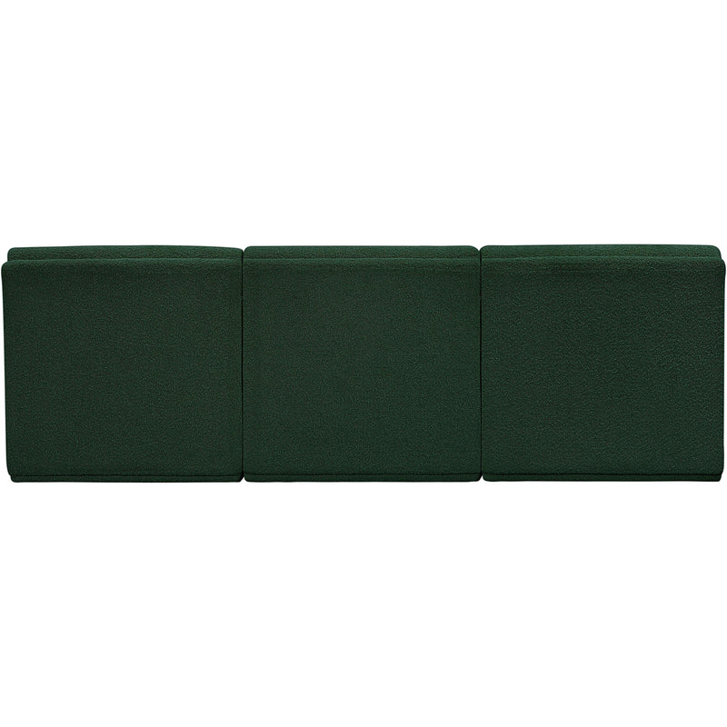 Meridian Ollie Green Boucle Fabric Modular Sofa IMAGE 3