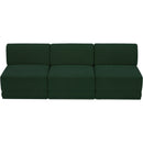 Meridian Ollie Green Boucle Fabric Modular Sofa IMAGE 5