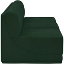 Meridian Ollie Green Boucle Fabric Modular Sofa IMAGE 6