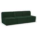 Meridian Ollie Green Boucle Fabric Modular Sofa IMAGE 8
