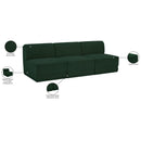Meridian Ollie Green Boucle Fabric Modular Sofa IMAGE 9