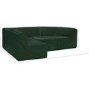 Meridian Ollie Green Boucle Fabric Modular Sectional IMAGE 14