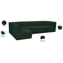 Meridian Ollie Green Boucle Fabric Modular Sectional IMAGE 16
