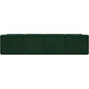 Meridian Ollie Green Boucle Fabric Modular Sectional IMAGE 3