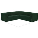 Meridian Ollie Green Boucle Fabric Modular Sectional IMAGE 13