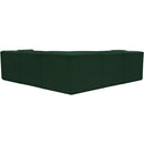 Meridian Ollie Green Boucle Fabric Modular Sectional IMAGE 3