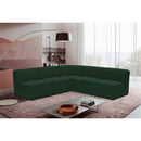 Meridian Ollie Green Boucle Fabric Modular Sectional IMAGE 2