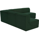 Meridian Ollie Green Boucle Fabric Modular Sectional IMAGE 4