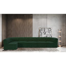 Meridian Ollie Green Boucle Fabric Modular Sectional IMAGE 2