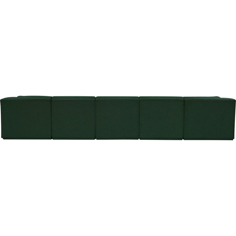 Meridian Ollie Green Boucle Fabric Modular Sectional IMAGE 3