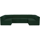 Meridian Ollie Green Boucle Fabric Modular Sectional IMAGE 4