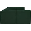 Meridian Ollie Green Boucle Fabric Modular Sectional IMAGE 6