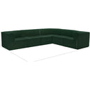 Meridian Ollie Green Boucle Fabric Modular Sectional IMAGE 12
