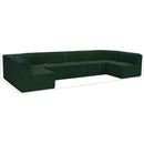 Meridian Ollie Green Boucle Fabric Modular Sectional IMAGE 13
