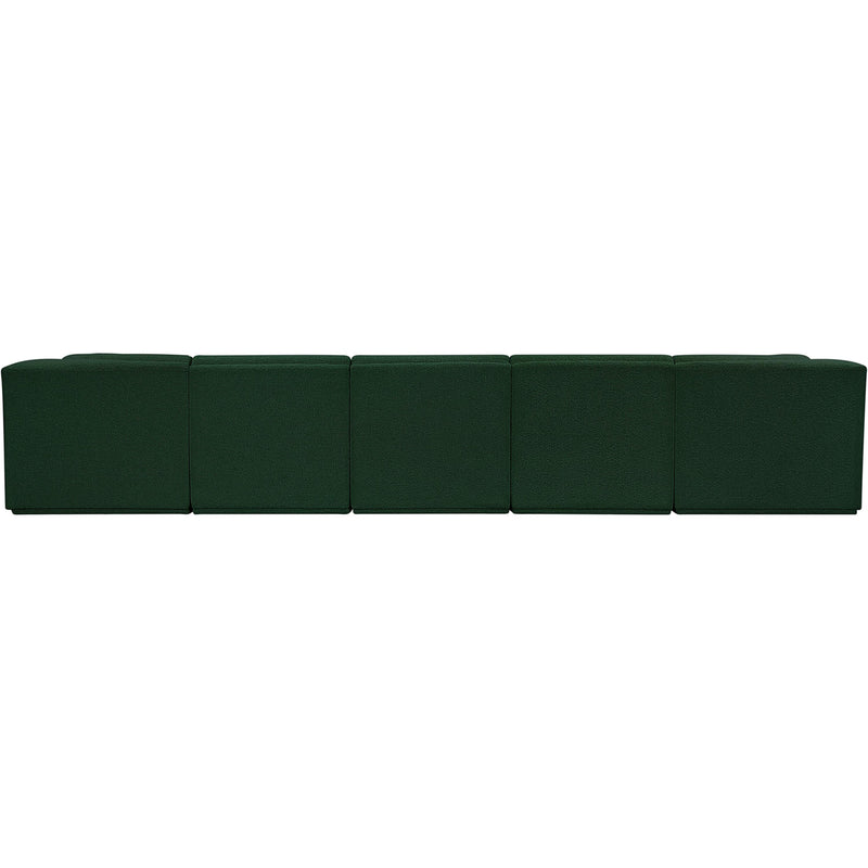 Meridian Ollie Green Boucle Fabric Modular Sectional IMAGE 3