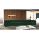 Meridian Ollie Green Boucle Fabric Modular Sectional IMAGE 2
