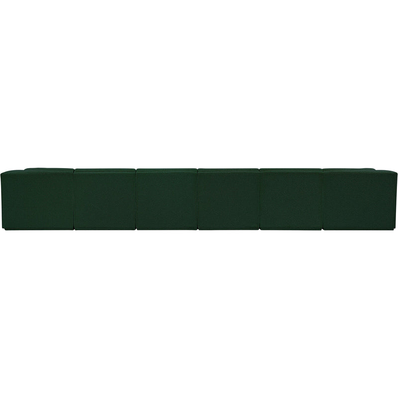 Meridian Ollie Green Boucle Fabric Modular Sectional IMAGE 3