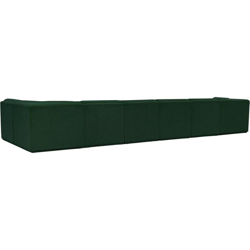 Meridian Ollie Green Boucle Fabric Modular Sectional IMAGE 4