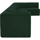 Meridian Ollie Green Boucle Fabric Modular Sectional IMAGE 7