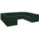 Meridian Ollie Green Boucle Fabric Modular Sectional IMAGE 14