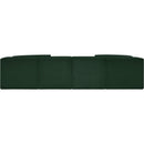 Meridian Ollie Green Boucle Fabric Modular Sectional IMAGE 3
