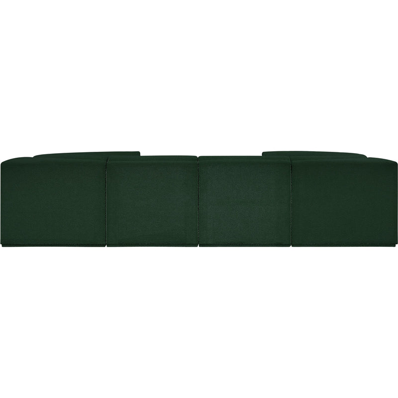 Meridian Ollie Green Boucle Fabric Modular Sectional IMAGE 3