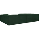 Meridian Ollie Green Boucle Fabric Modular Sectional IMAGE 4