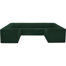 Meridian Ollie Green Boucle Fabric Modular Sectional IMAGE 5