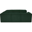 Meridian Ollie Green Boucle Fabric Modular Sectional IMAGE 7