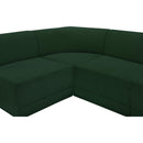 Meridian Ollie Green Boucle Fabric Modular Sectional IMAGE 10