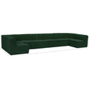 Meridian Ollie Green Boucle Fabric Modular Sectional IMAGE 12