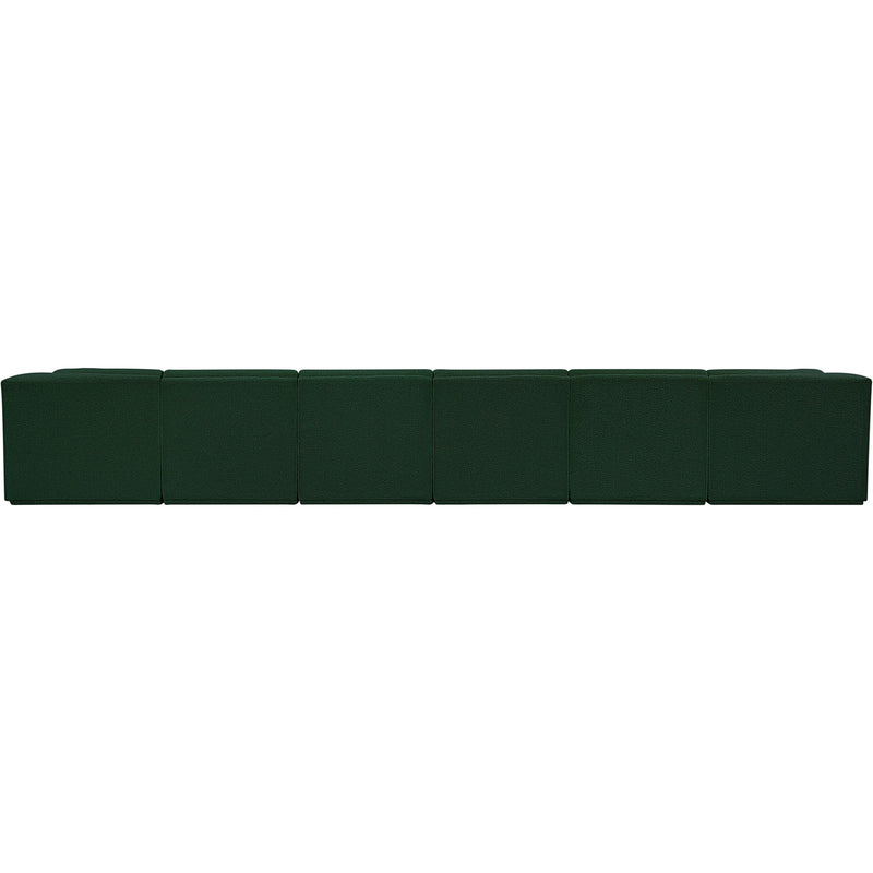 Meridian Ollie Green Boucle Fabric Modular Sectional IMAGE 3