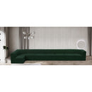 Meridian Ollie Green Boucle Fabric Modular Sectional IMAGE 2