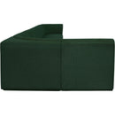 Meridian Ollie Green Boucle Fabric Modular Sectional IMAGE 6