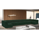 Meridian Ollie Green Boucle Fabric Modular Sectional IMAGE 2