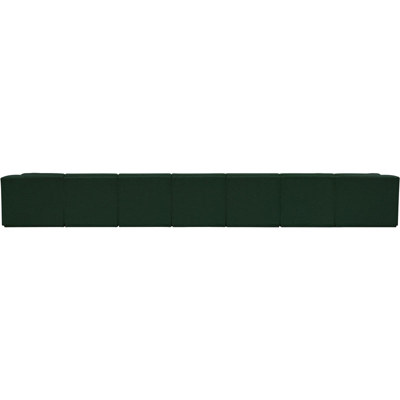 Meridian Ollie Green Boucle Fabric Modular Sectional IMAGE 3