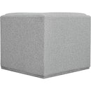 Meridian Ollie Grey Boucle Fabric Corner IMAGE 3