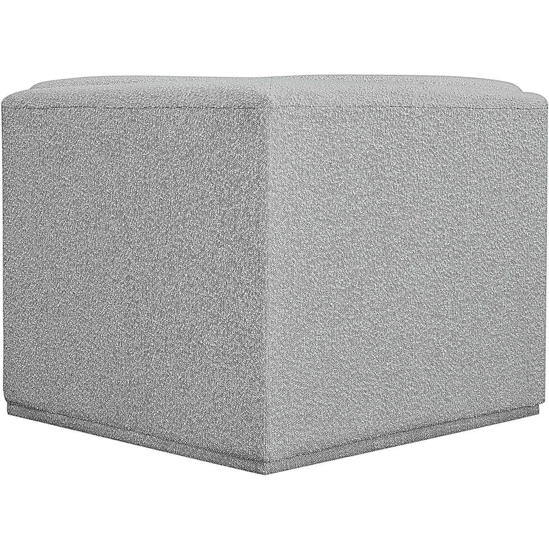 Meridian Ollie Grey Boucle Fabric Corner IMAGE 3