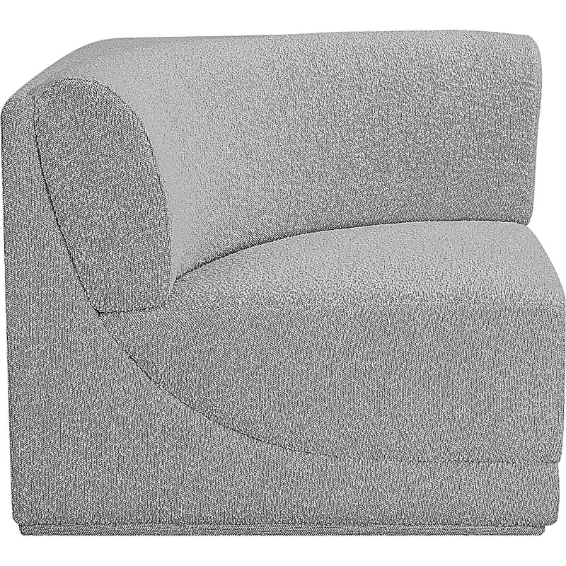 Meridian Ollie Grey Boucle Fabric Corner IMAGE 5