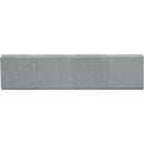 Meridian Ollie Grey Boucle Fabric Modular Sofa IMAGE 3