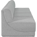 Meridian Ollie Grey Boucle Fabric Modular Sofa IMAGE 6