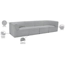 Meridian Ollie Grey Boucle Fabric Modular Sofa IMAGE 13