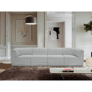 Meridian Ollie Grey Boucle Fabric Modular Sofa IMAGE 2