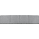 Meridian Ollie Grey Boucle Fabric Modular Sofa IMAGE 3