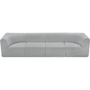 Meridian Ollie Grey Boucle Fabric Modular Sofa IMAGE 6