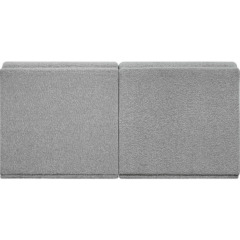 Meridian Ollie Grey Boucle Fabric Modular Sofa IMAGE 3