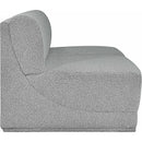 Meridian Ollie Grey Boucle Fabric Modular Sofa IMAGE 6