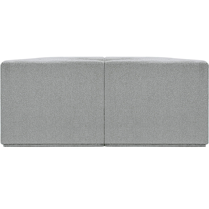 Meridian Ollie Grey Boucle Fabric Modular Sofa IMAGE 3