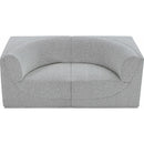 Meridian Ollie Grey Boucle Fabric Modular Sofa IMAGE 6