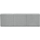 Meridian Ollie Grey Boucle Fabric Modular Sofa IMAGE 3